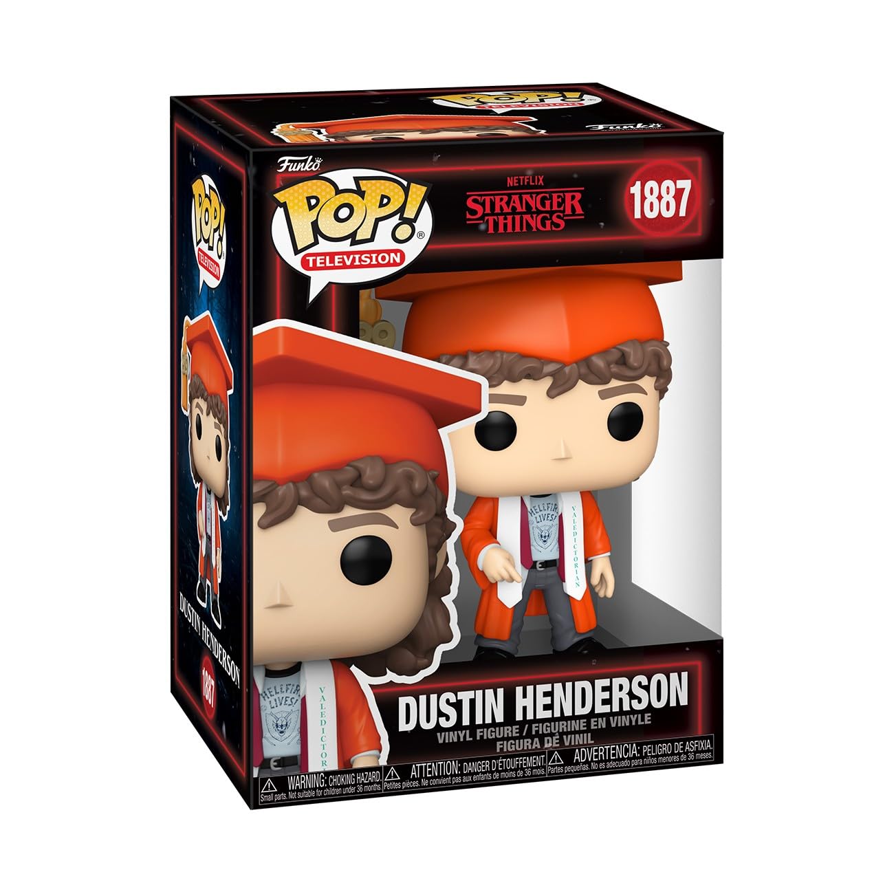 Funko POP! TV: Stranger Things Season 5 - Dustin Graduation Vinyl Figure | 3.75 Inches