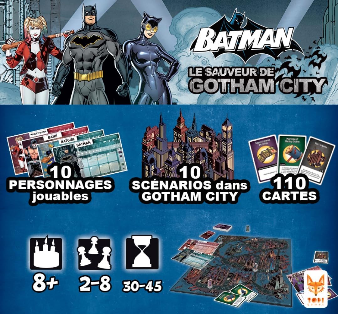 Topi Games Batman The Savior of Gotham Board Game - Family Game, Ages 7+ 7