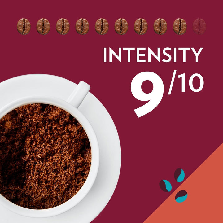 Lavazza Tales of Napoli Coffee Ground - Intensity 9/10, Aromatic Notes of Caramel and Toasted Cereals, 200 g