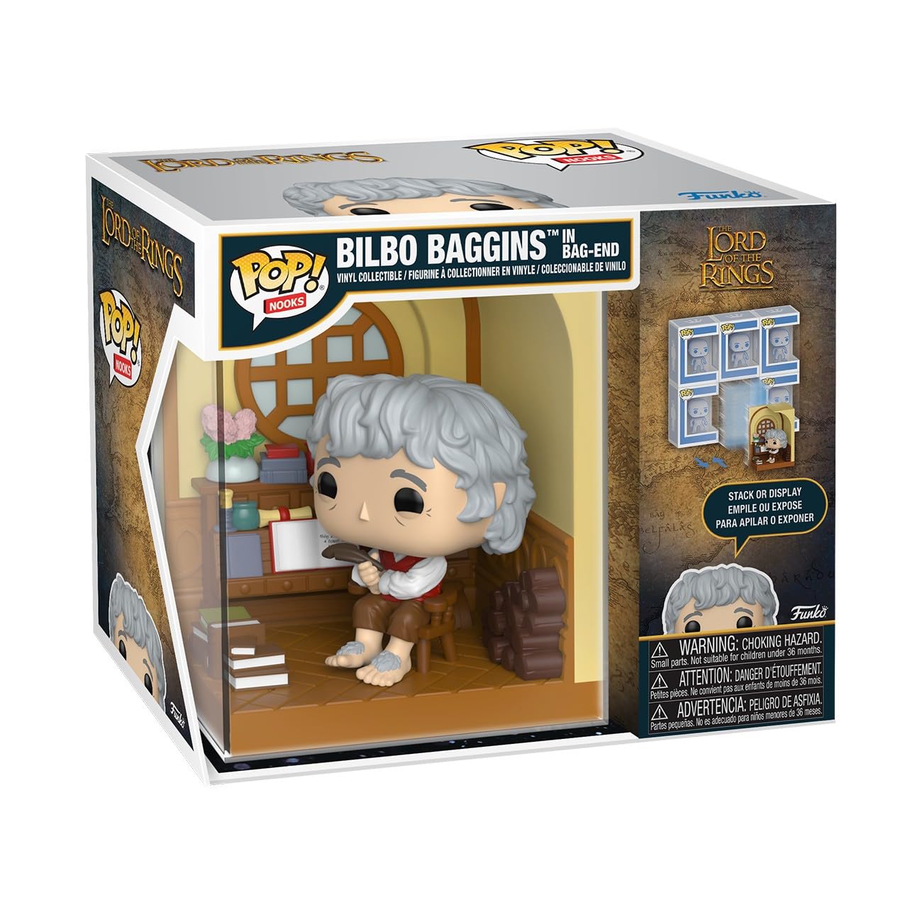 Funko POP! Lord of the Rings - Bilbo Baggins in Bag-End Chibi Figure | Vinyl | 3.75 Inches 1