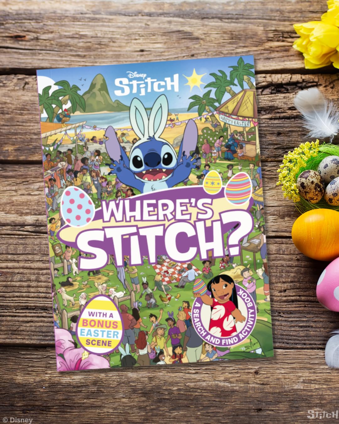 Studio Press Where's Stitch? LIMITED EASTER EDITION Hidden Picture Activity Book | Ages 4-8 5