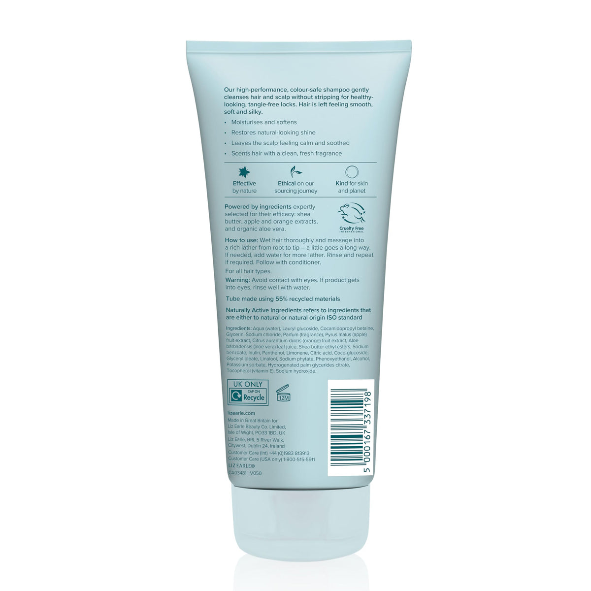 Liz Earle Botanical Shine Shampoo - Smoothening, Softening, Moisturizing | 200 ml