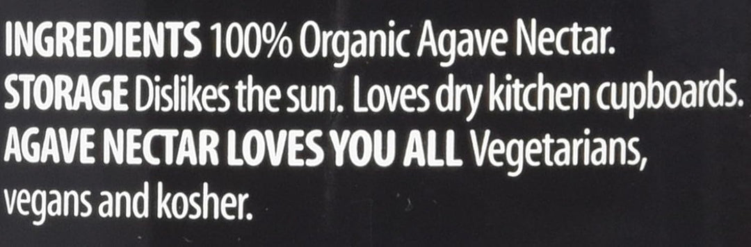 The Groovy Food Company Organic Light Amber & Mild Agave Nectar, 250 ml