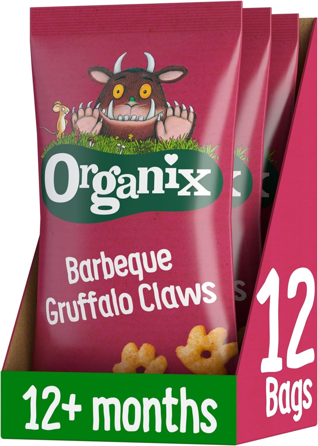 Organix Barbecue Gruffalo Claws Organic Corn Puffs for Toddlers 12+ Months 1