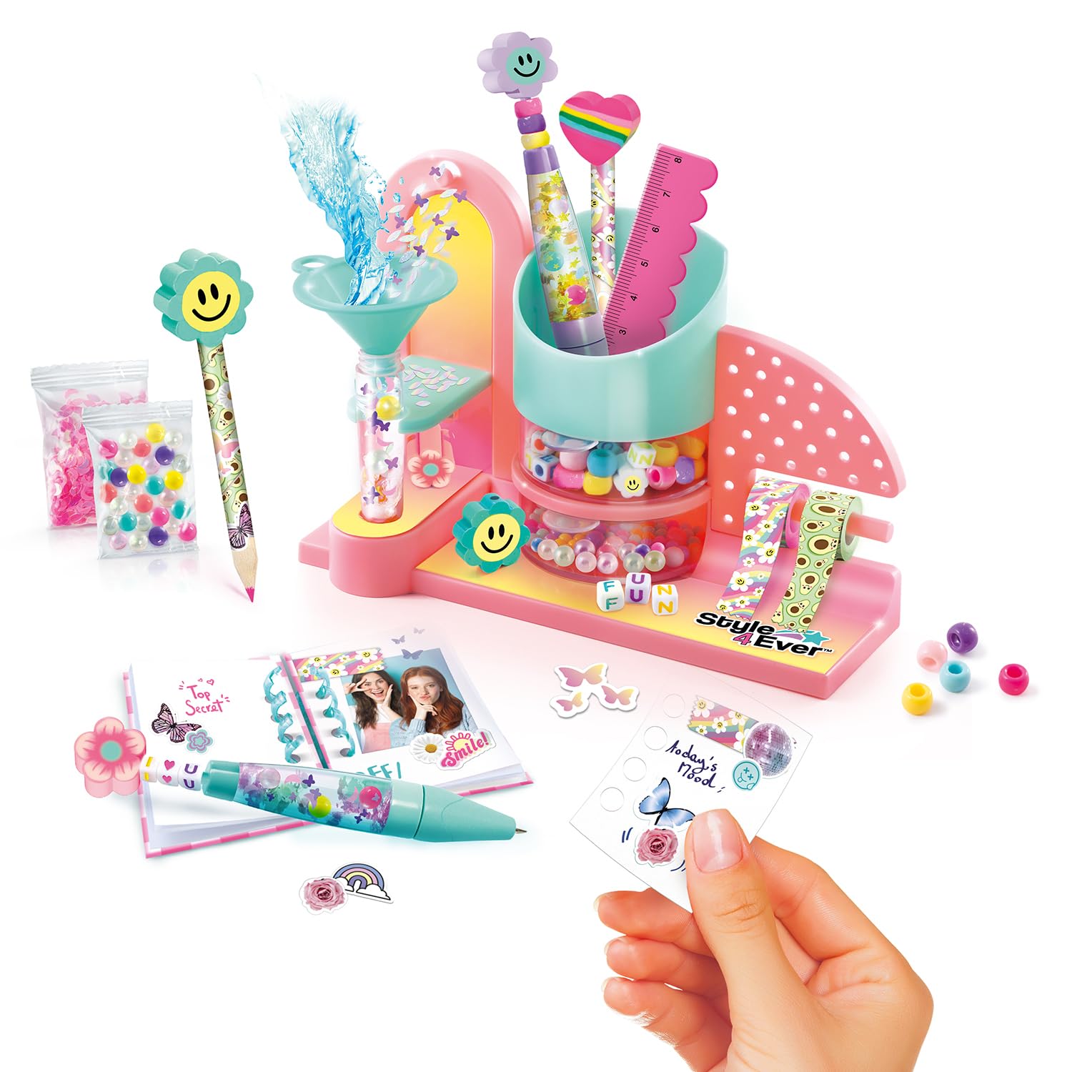 Canal Toys Mini Stationery Factory Set - Create & Customize Pens, Pencils & Notebooks 9