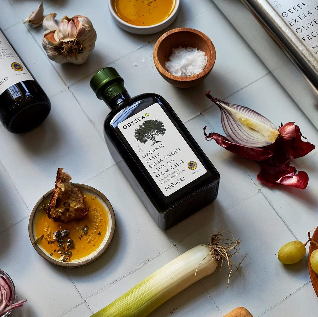 Odysea Organic Greek Extra Virgin Olive Oil, PGI Chania, 500 ml