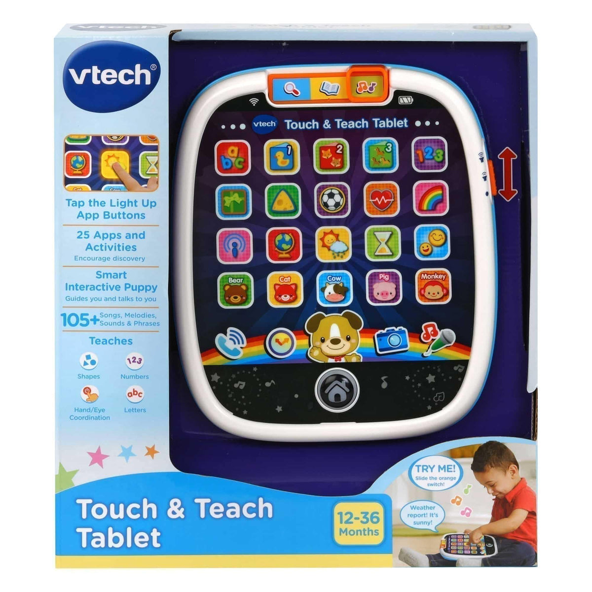 VTech Touch & Teach Tablet - Early Learning | 25 App Buttons | Ages 1-3 Years 1