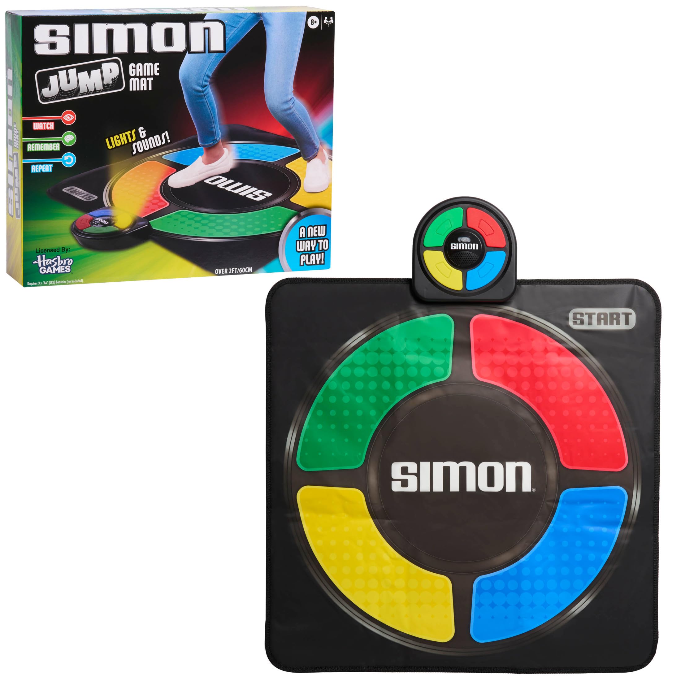 Just Play Hasbro Simon Jump Electronic Game Mat for Ages 8+ | Multicolor Plastic 1