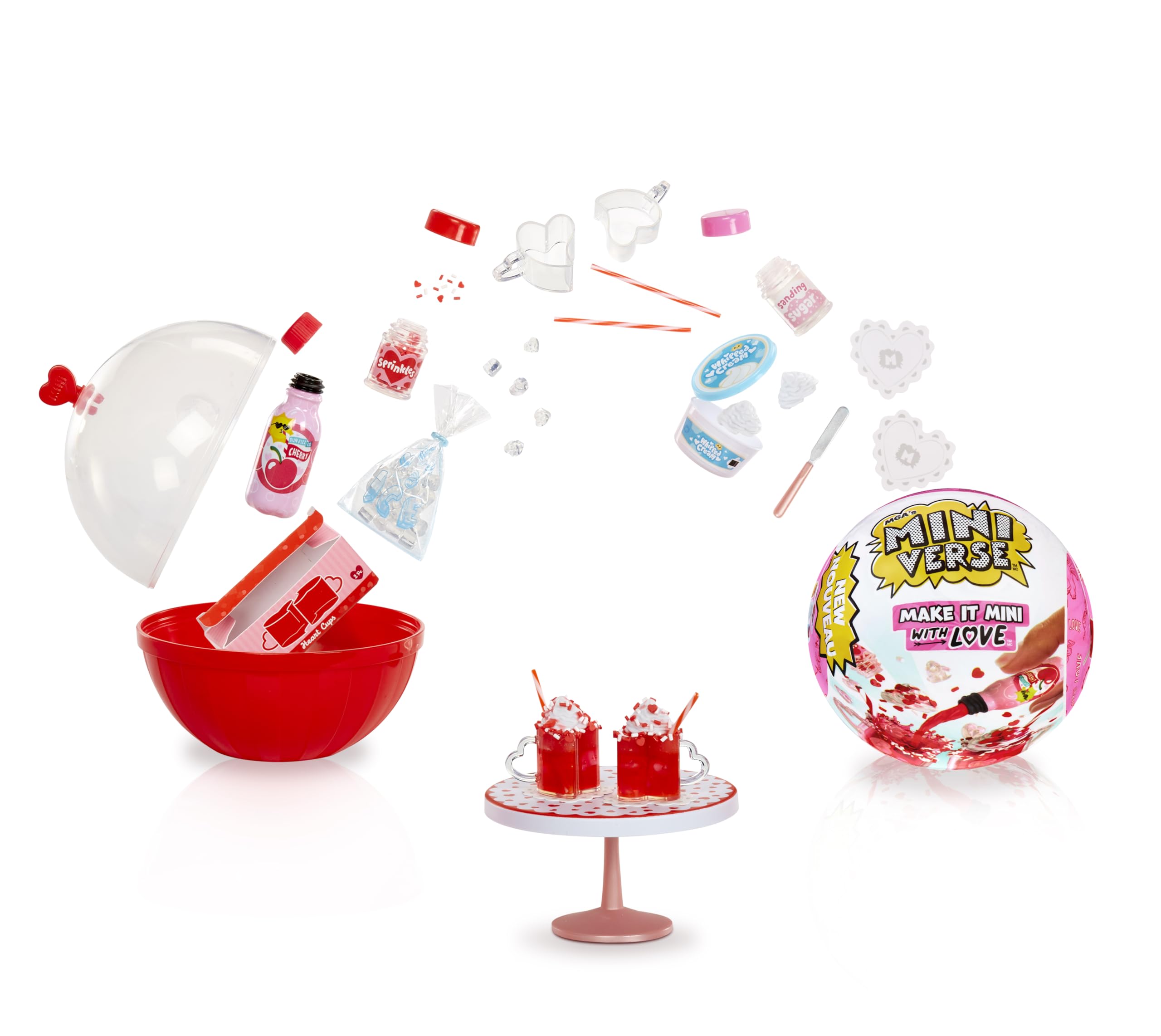 MGA's Miniverse Make It Mini with Love - DIY Resin Craft Kit with Replica Food, Collectible Miniatures for Ages 8+ 1