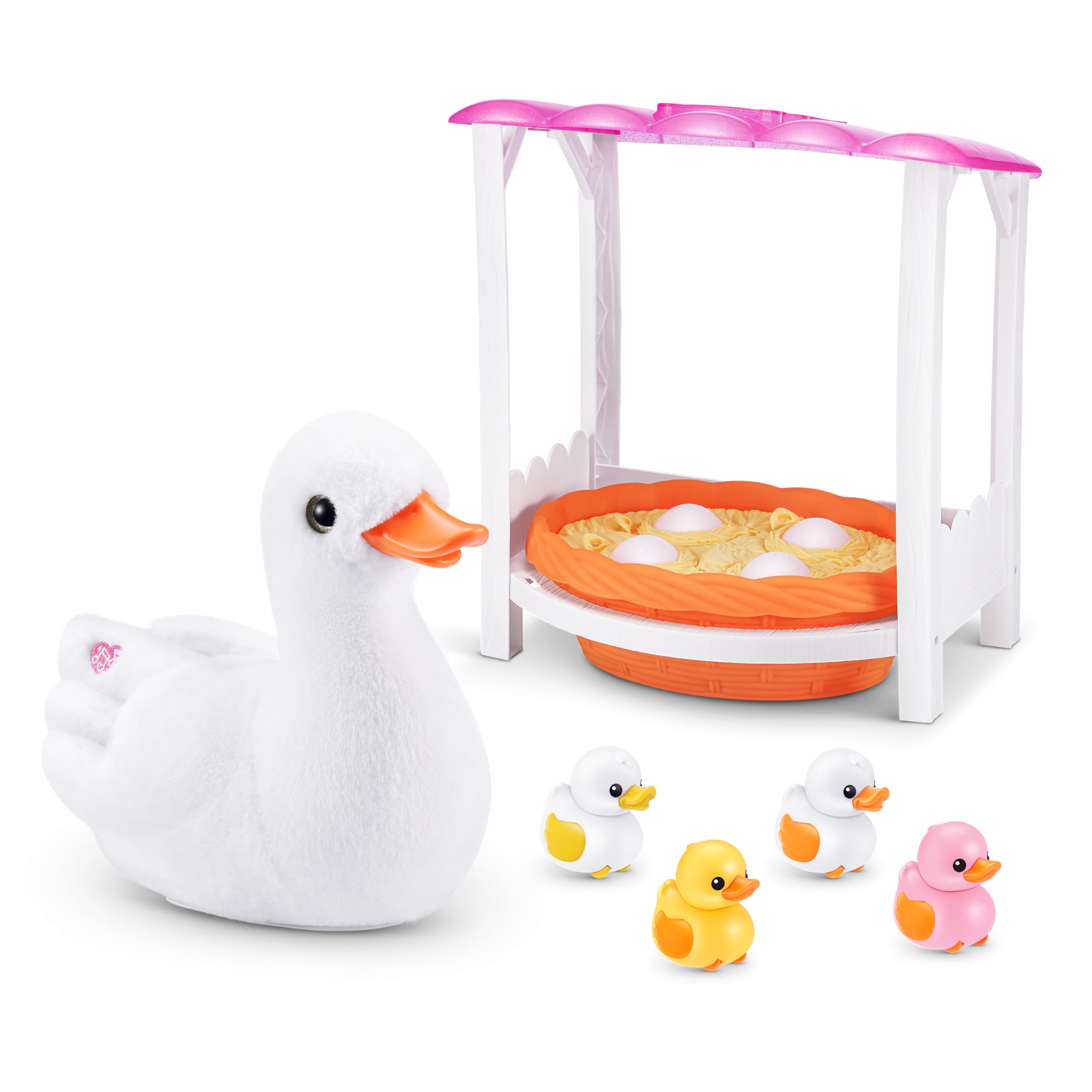Pets Alive Mama Duck Electronic Pet Toy with 4 Surprise Baby Ducklings | Ages 3+