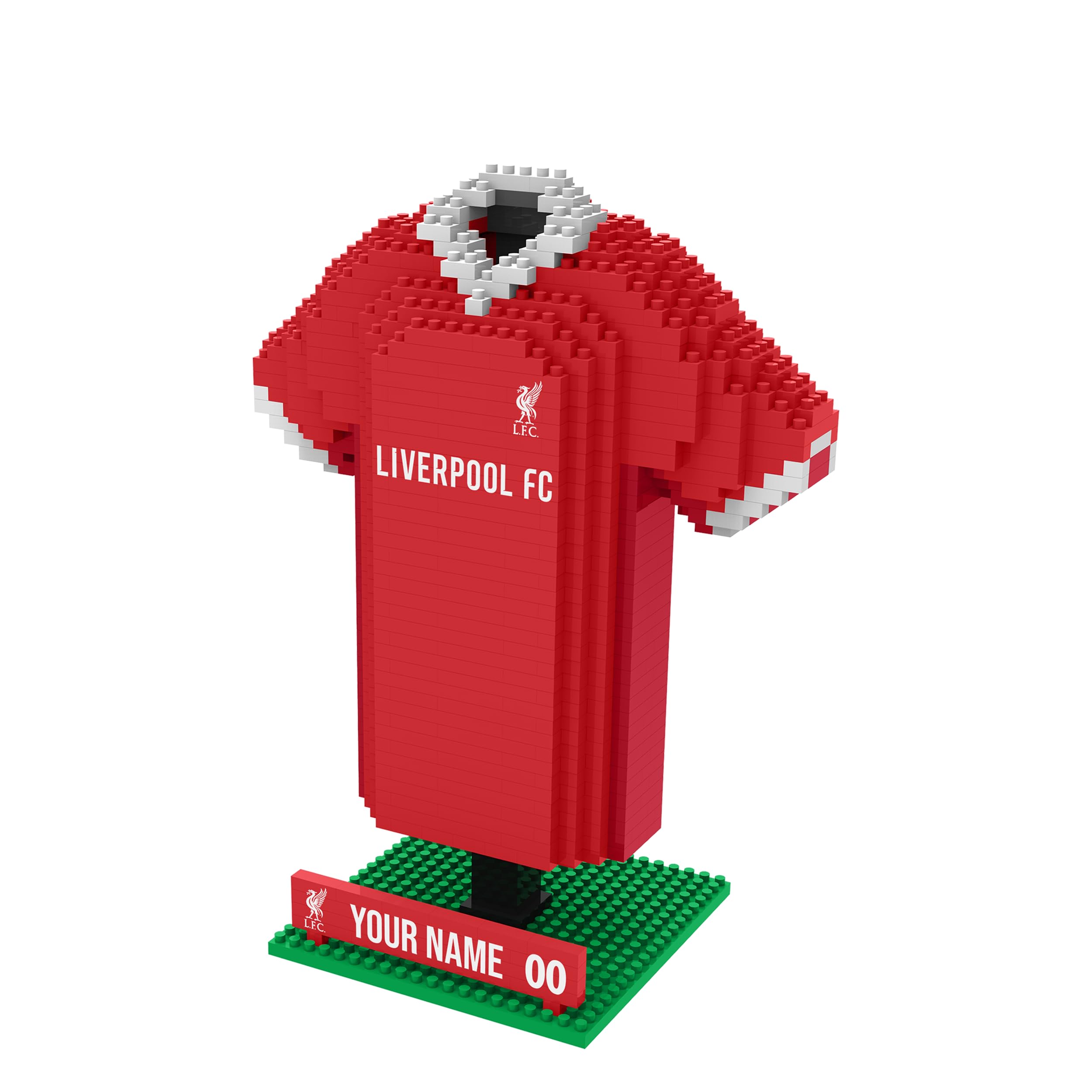 FOCO BRXLZ Liverpool FC Desk Shirt 3D Bricks Set | Personalizable | Ages 12+ 1