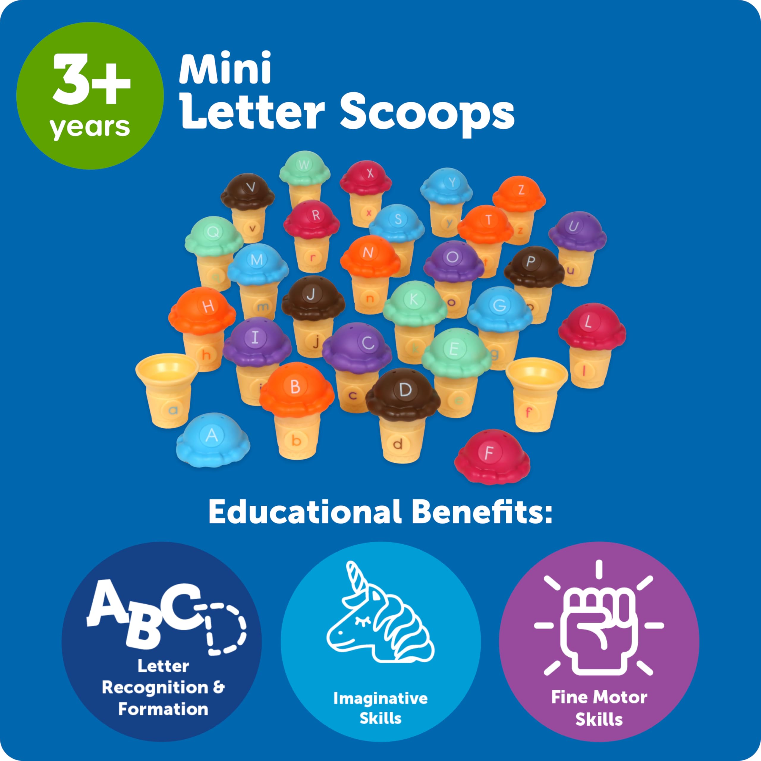 Learning Resources Mini Letter Scoops - Alphabet Learning Toy for 3 Year Olds 2
