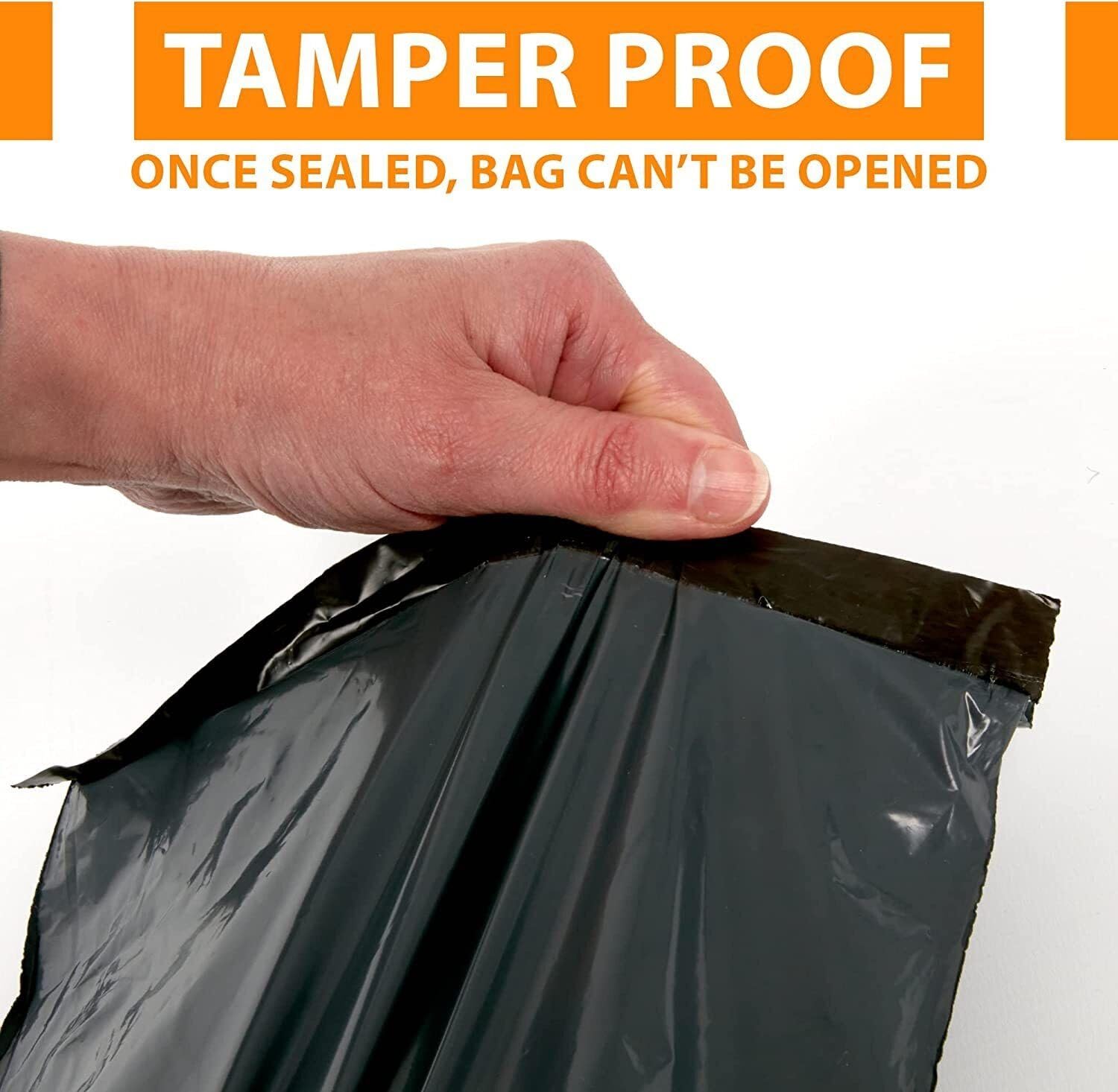 G4GADGET 50 Pack Grey Polyethylene Mailing Postal Bags - 16' x 21' | 50 Micron Thickness 3