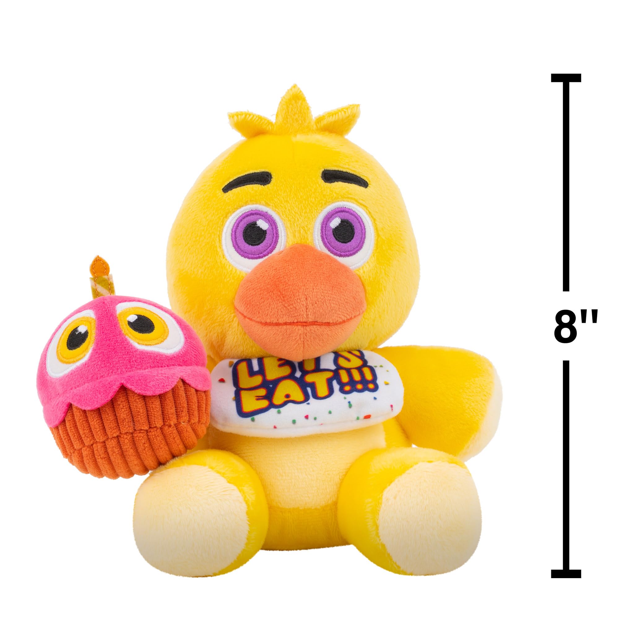Five Nights at Freddy's Classic Chica Plush - 8-Inch Glow-in-the-Dark Eyes 3