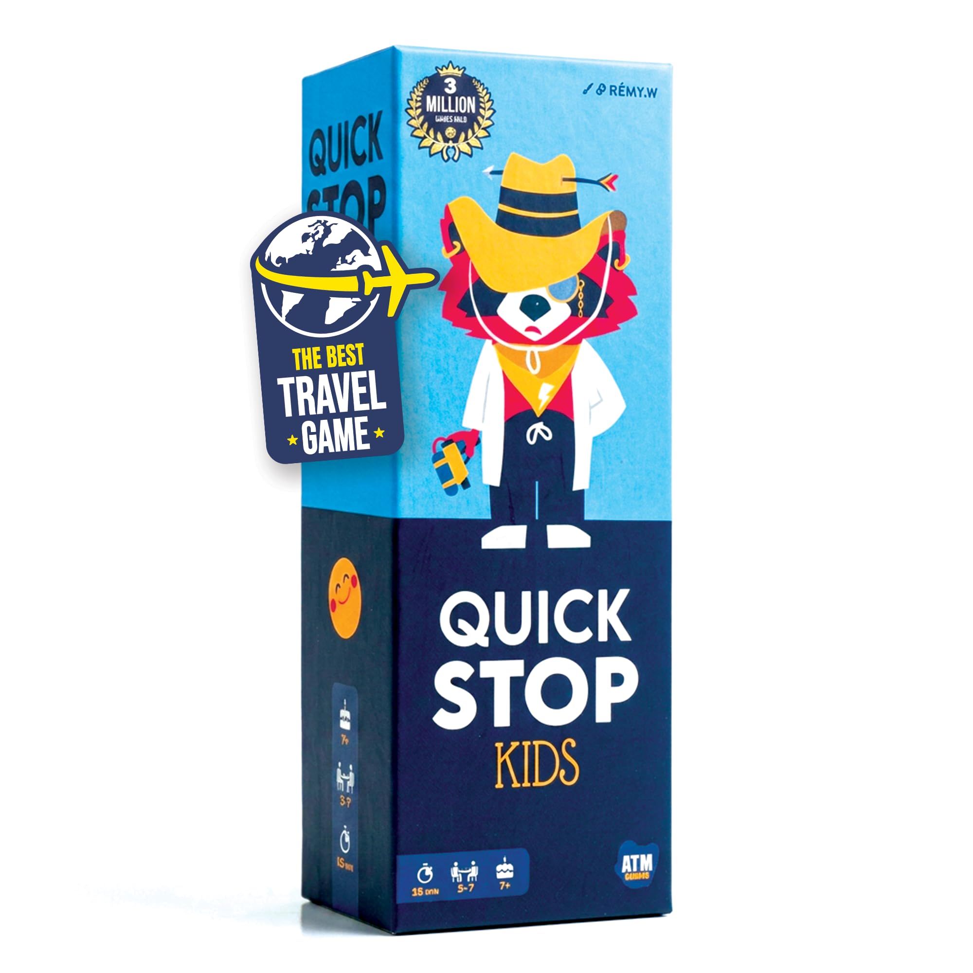 ATM Gaming Quickstop Kids - Fast-Paced Family Card Game | Ages 7+ | 2-7 Players | 15-30 Min Playtime 1