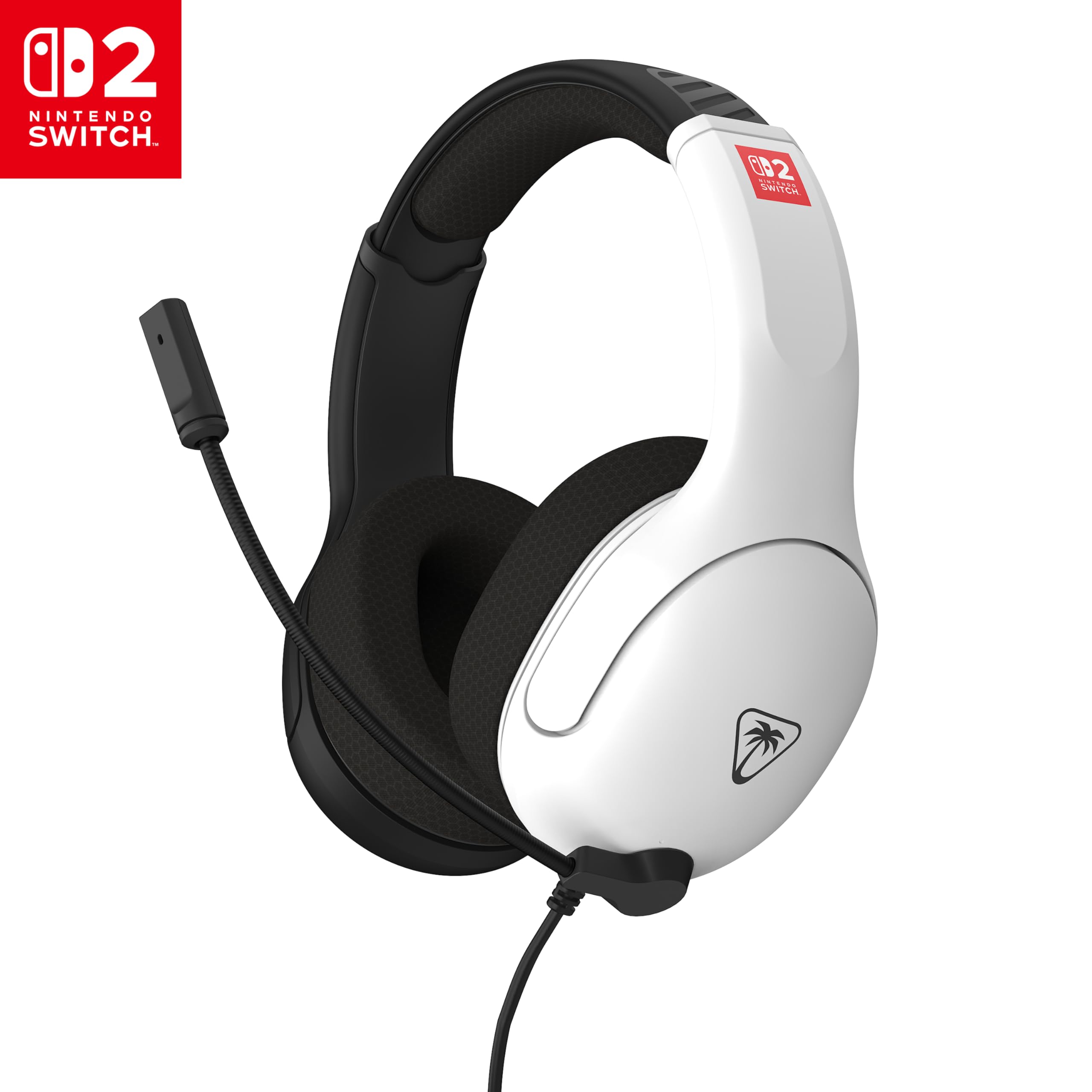 Turtle Beach Airlite Fit Black and White Wired Gaming Headset for Nintendo Switch 2, Switch OLED, Switch Lite 1