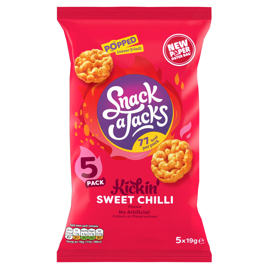 Snack a Jacks Crispy Sweet Chilli 5 X 19g