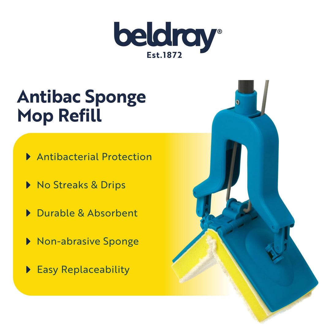 Beldray - LA080813UFEU7 Antibac Refill Head for LA026477PK10UFEU Sponge Mop