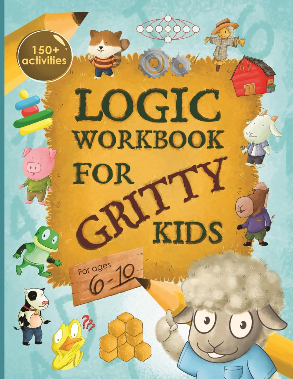 bright child books llc Logic Workbook for Gritty Kids | Spatial Reasoning, Math Puzzles, Word Games | Paperback 1
