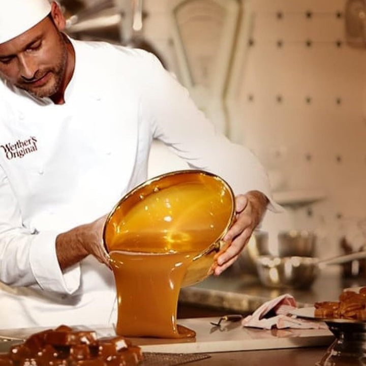 Werther's Original Cream Candies - Classic Buttery Caramel Treats, Gluten-Free & Vegetarian, 1 kg Sharing Bag