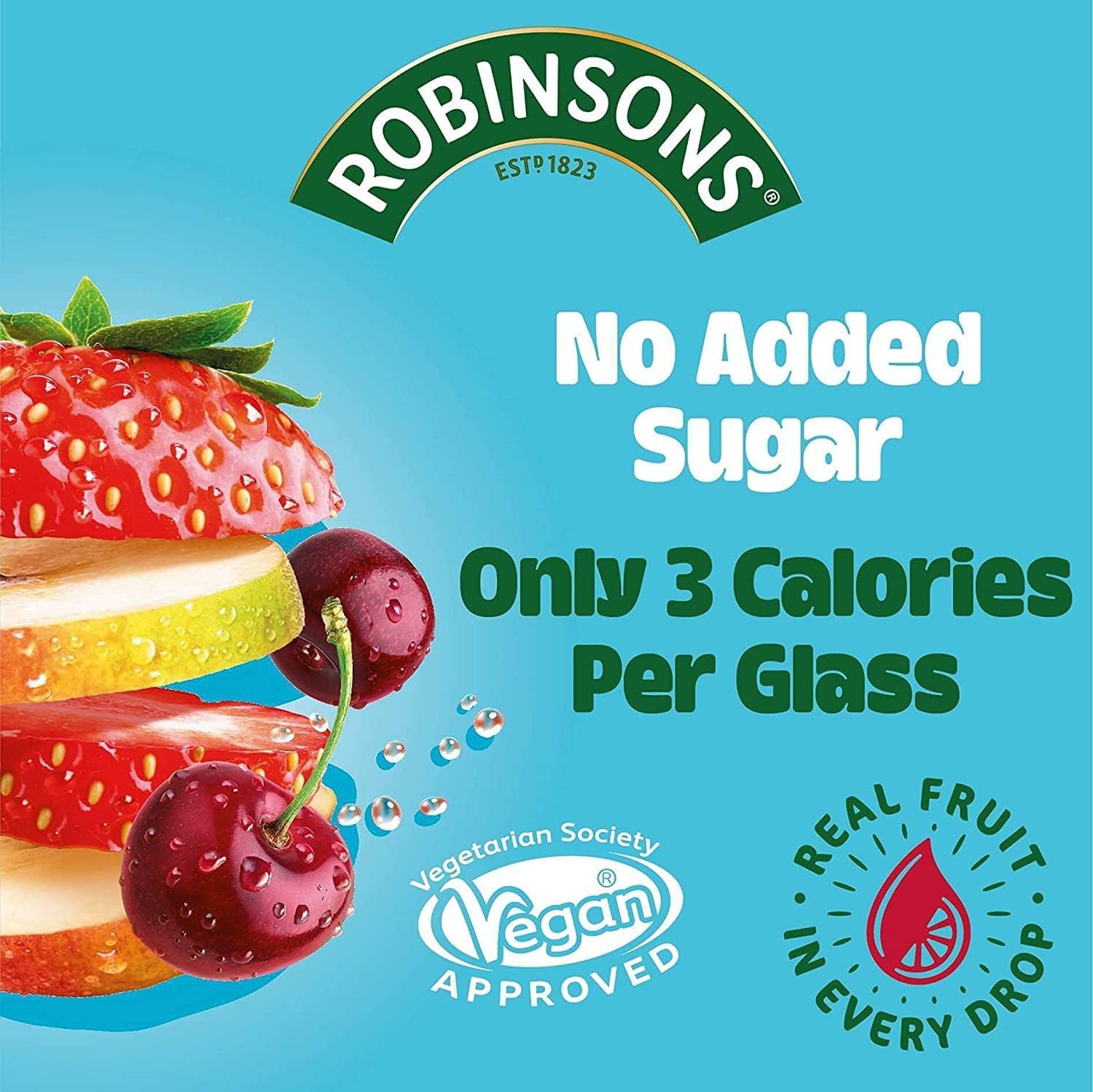 Robinsons Summer Fruits Squash Concentrate - No Added Sugar | Low Calorie | 1L 4