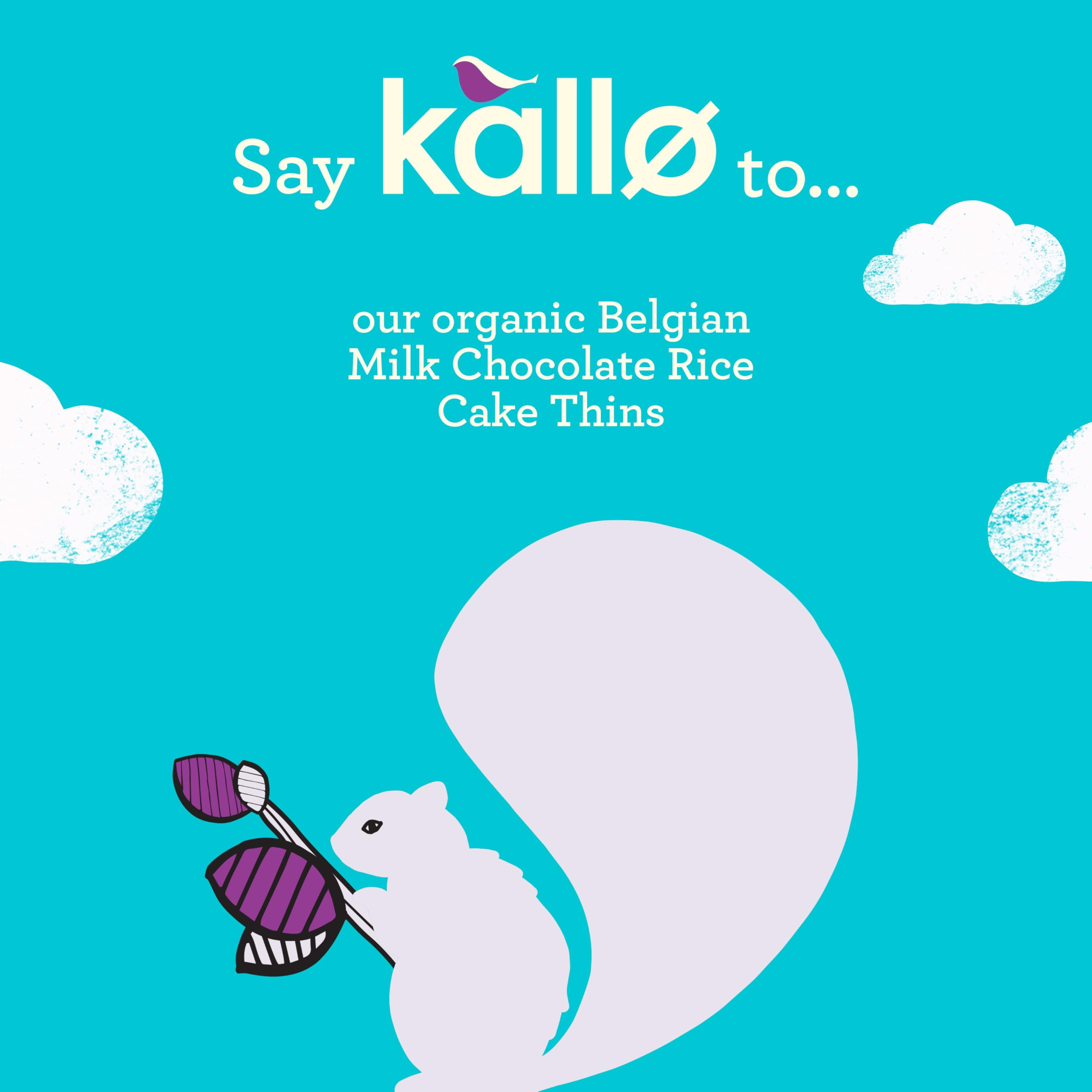 Kallo Organic Belgian Milk Chocolate Thins - Gluten Free Rice Cake | 75 g 3