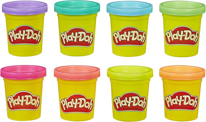 Play-Doh 8-Pack Neon Non-Toxic Modeling Compound - 8 Vibrant Colors (E5063ES1)