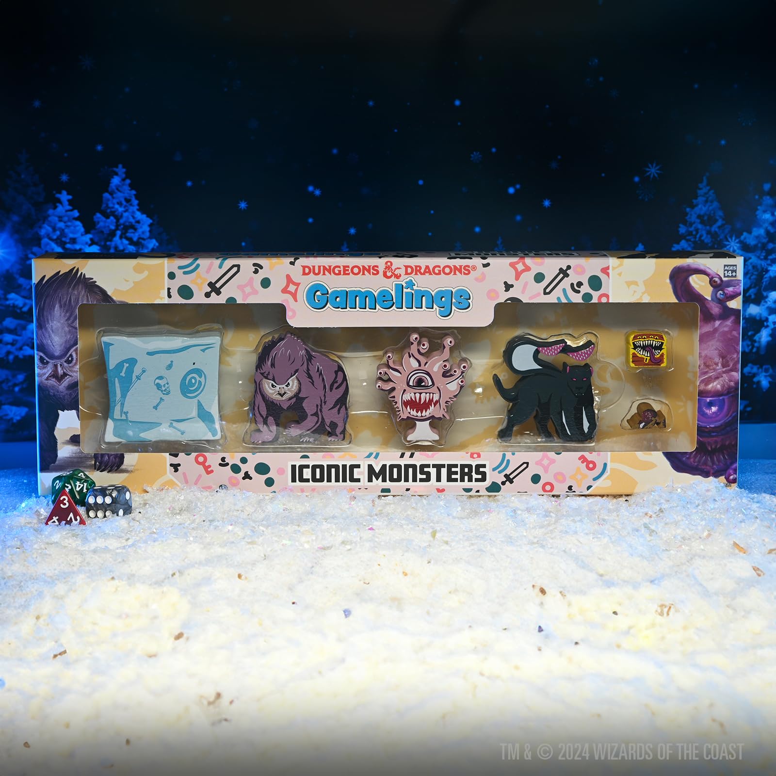 WizKids Dungeons & Dragons Gamelings: Iconic Monsters Wooden Tokens Set | Multicolor 5