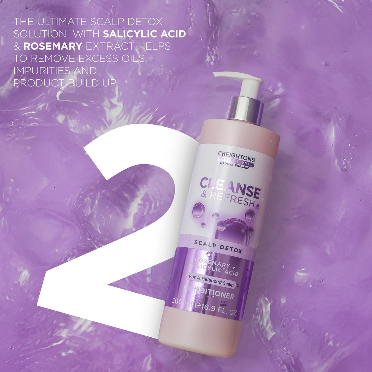 Creightons Professional Cleanse & Refresh Shampoo - Deep Clarifying & Scalp Detox | 500 ml 4