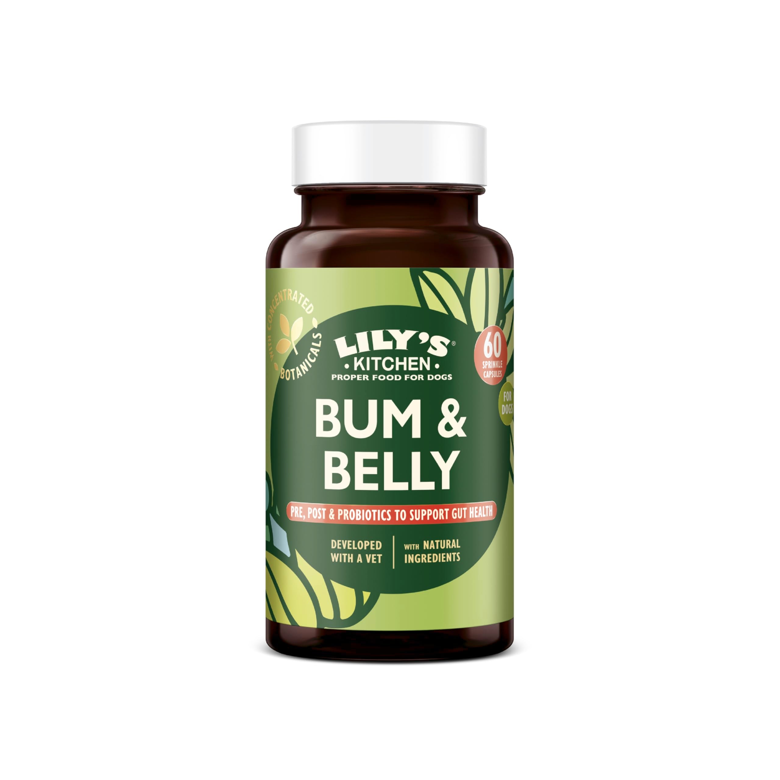 Lily's Kitchen Bum & Belly Supplements for Adult & Senior Dogs - Digestive Support | 60 Capsules 1