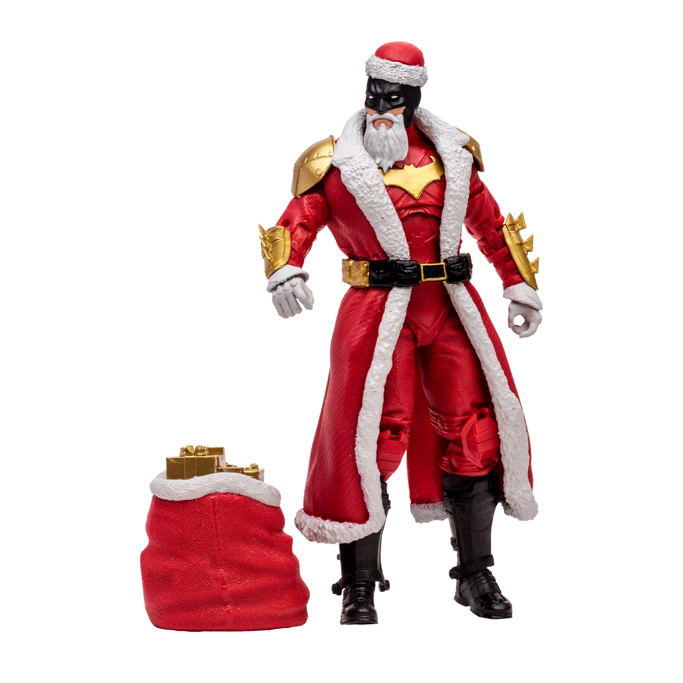 McFarlane DC Multiverse Batman Red Santa Suit 7in Action Figure Vault - Unisex Adult, 7in 3