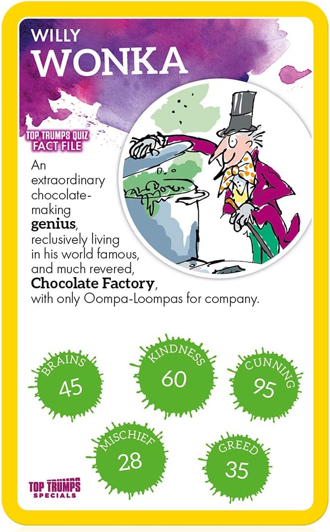 Top Trumps Roald Dahl Vol.1 Specials Card Game