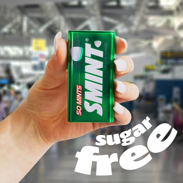 Smint - Spearmint XXL Sugar-Free Mints (Pack of 12 Tins)