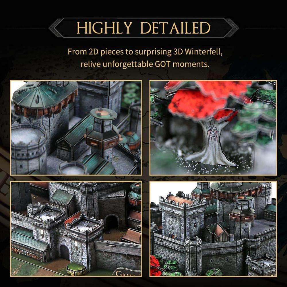 Game of Thrones Winterfell 3D Puzzle - 430-Piece Building Kit for Ages 8+ 7