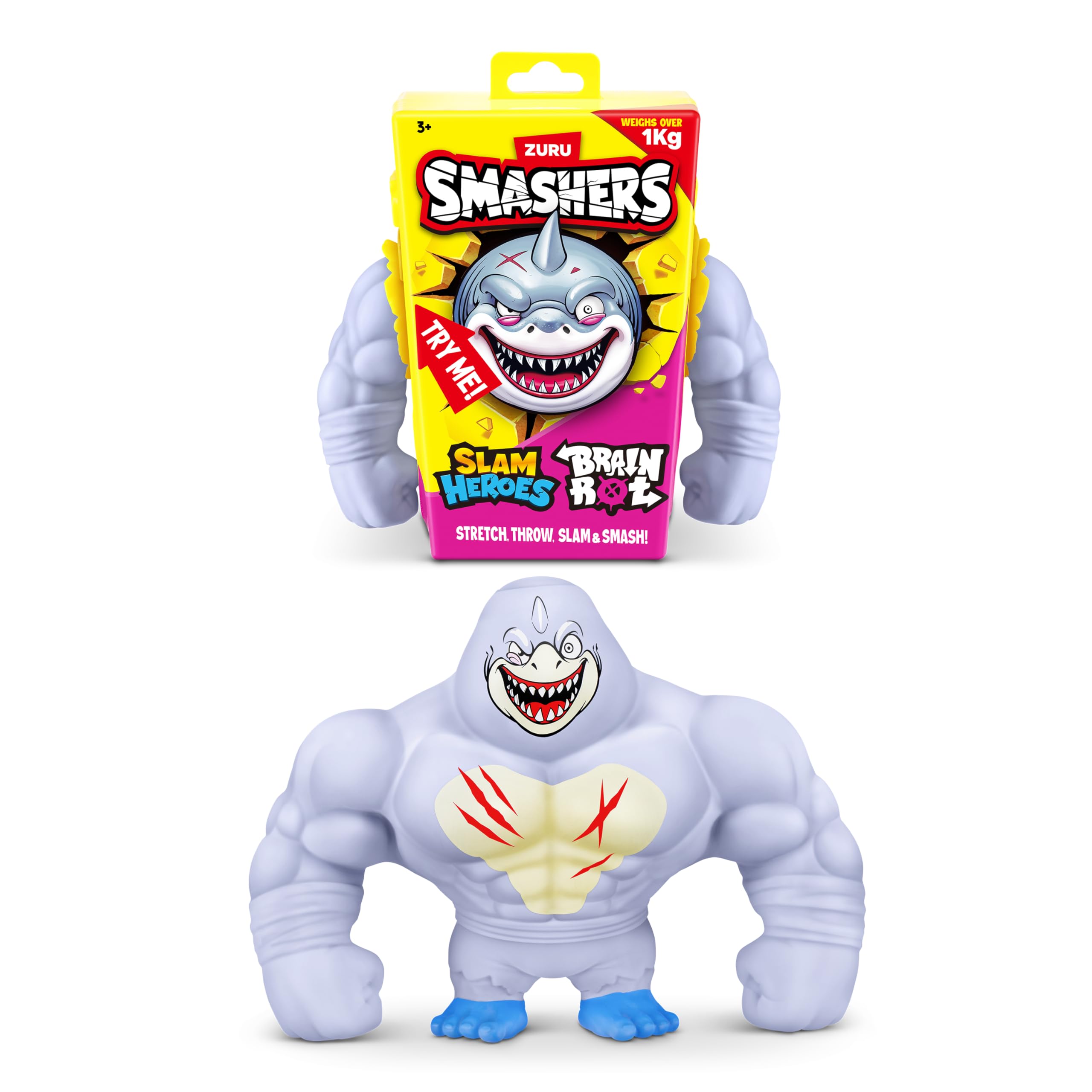 ZURU SMASHERS SLAM Heroes Action Figure - Super Stretch & Slam Play, Italian Brain Rot Theme 1