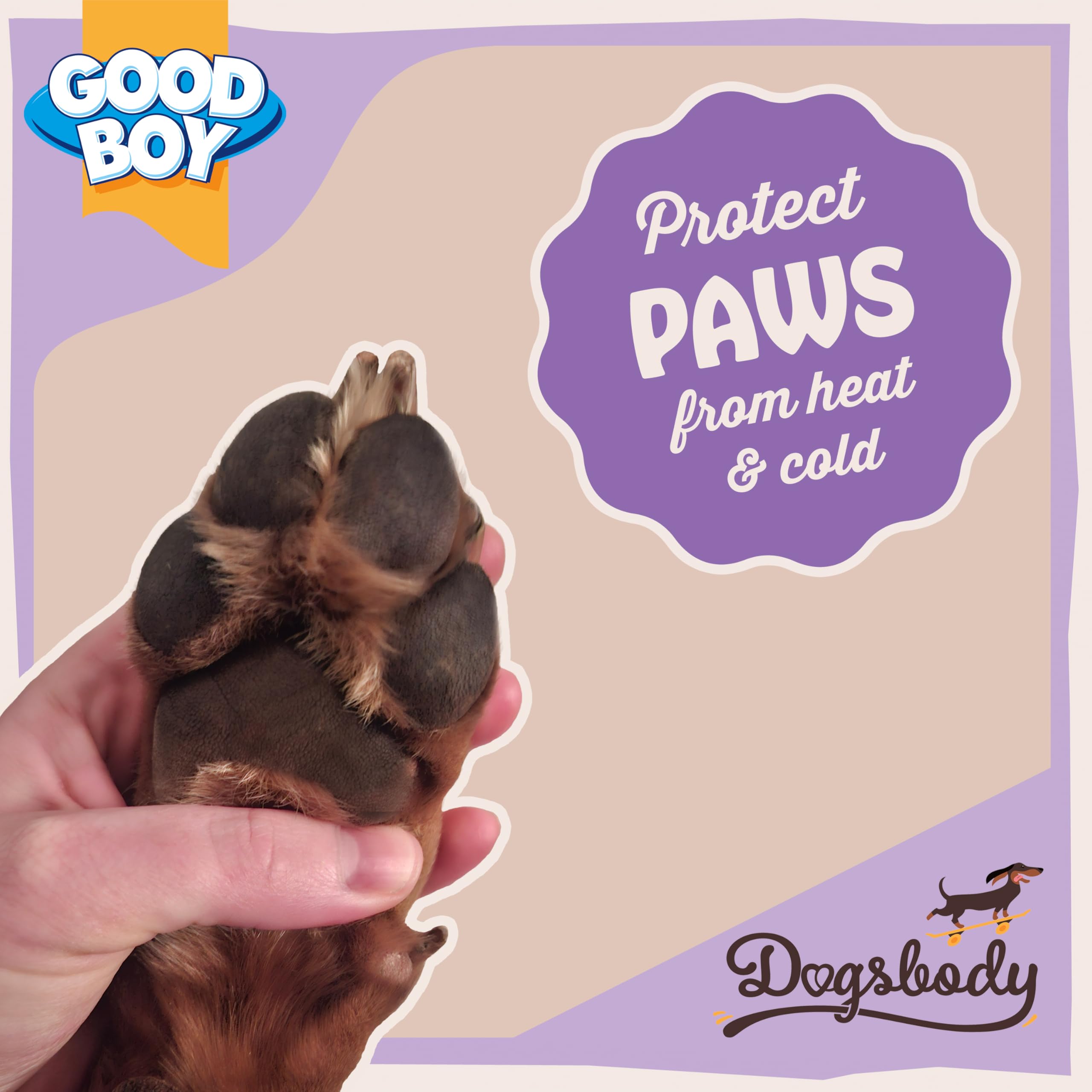 Good Boy Paw & Nose Balm for Dogs - 60g Organic Moisturizer with Shea Butter Scent