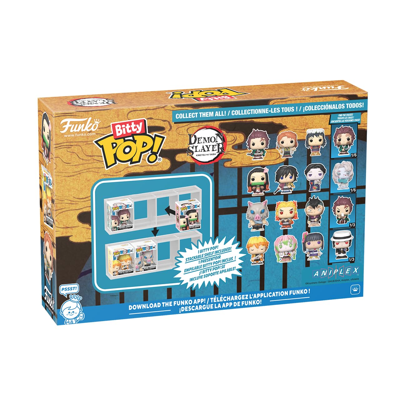Funko Bitty POP! Demon Slayer 4-Pack - Inosuke Hashibira, Kyojuro Rengoku | Chibi Collectible Figures 3