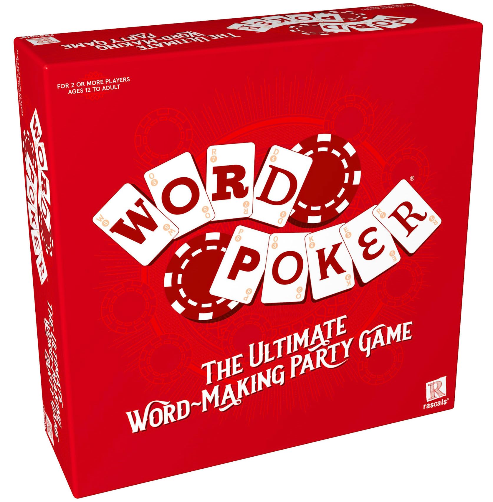 Rascals Word Poker - Ultimate Word-Making Party Game | Unisex Adult | Multicoloured