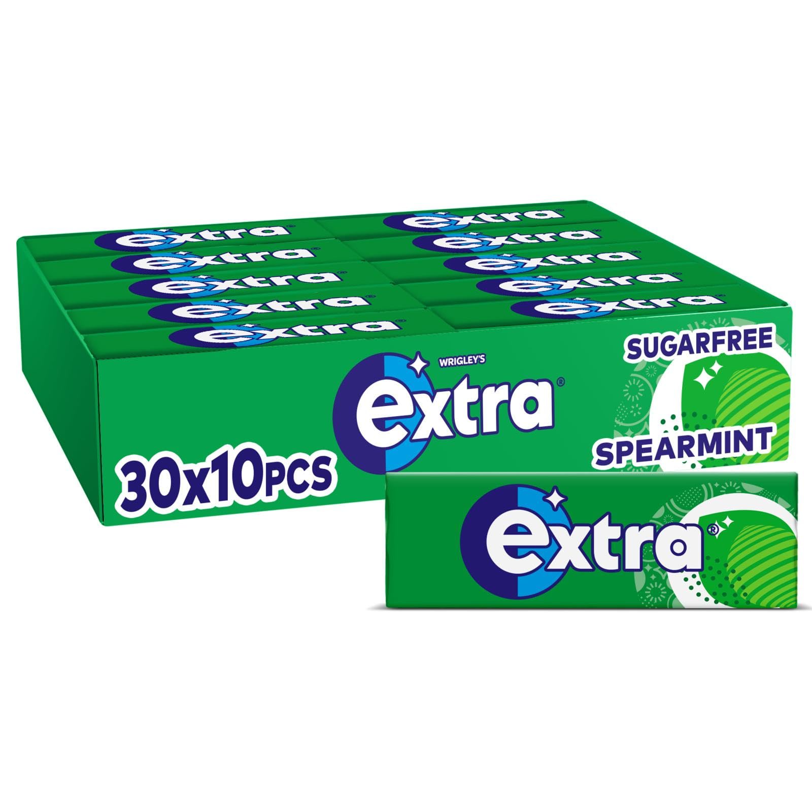 Extra - Spearmint Sugar Free Chewing Gum (300 Pieces, 30 Packs) 1