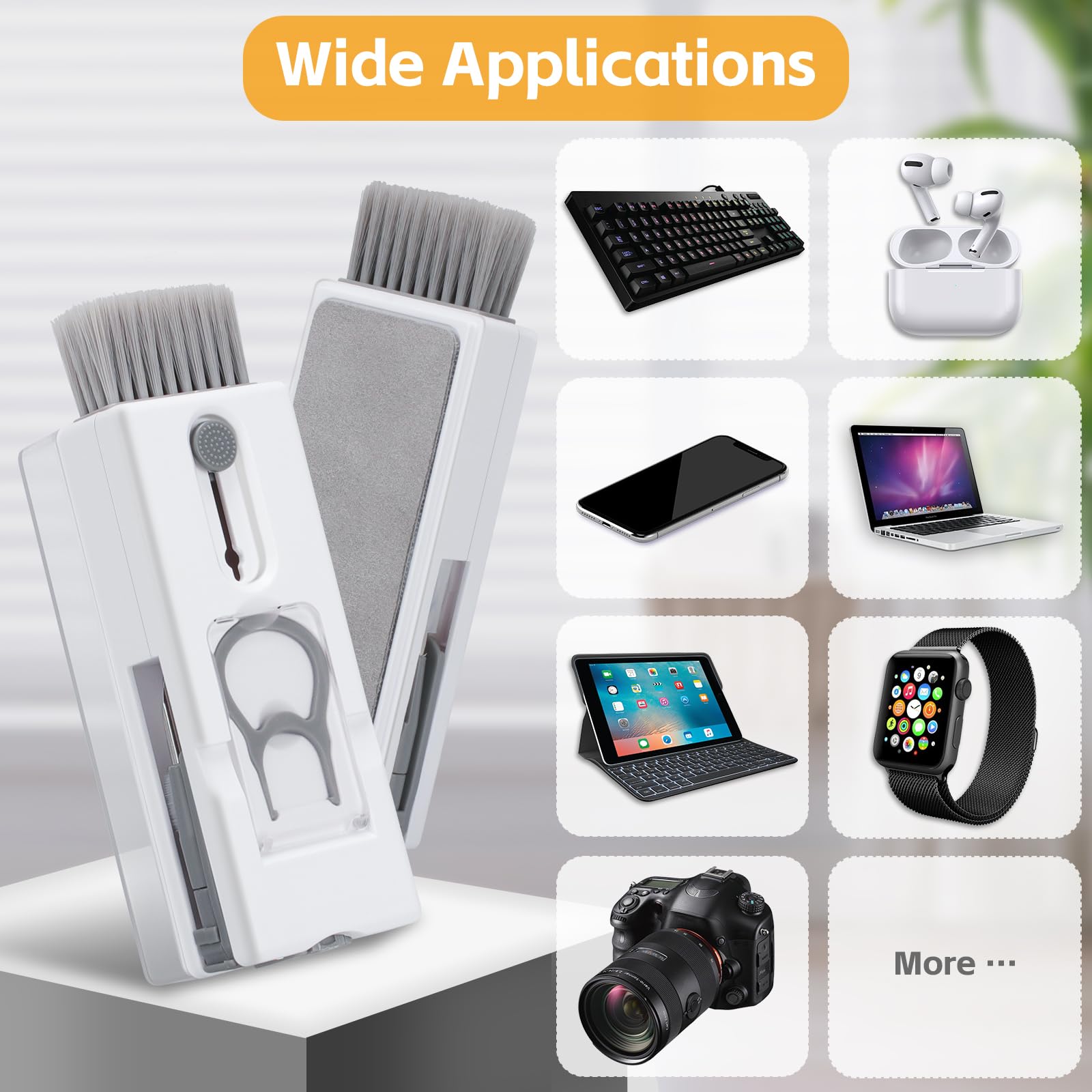 Alyvisun 11 in 1 Electronics Cleaning Kit - Keyboard, Earphone, Camera | Grey 7