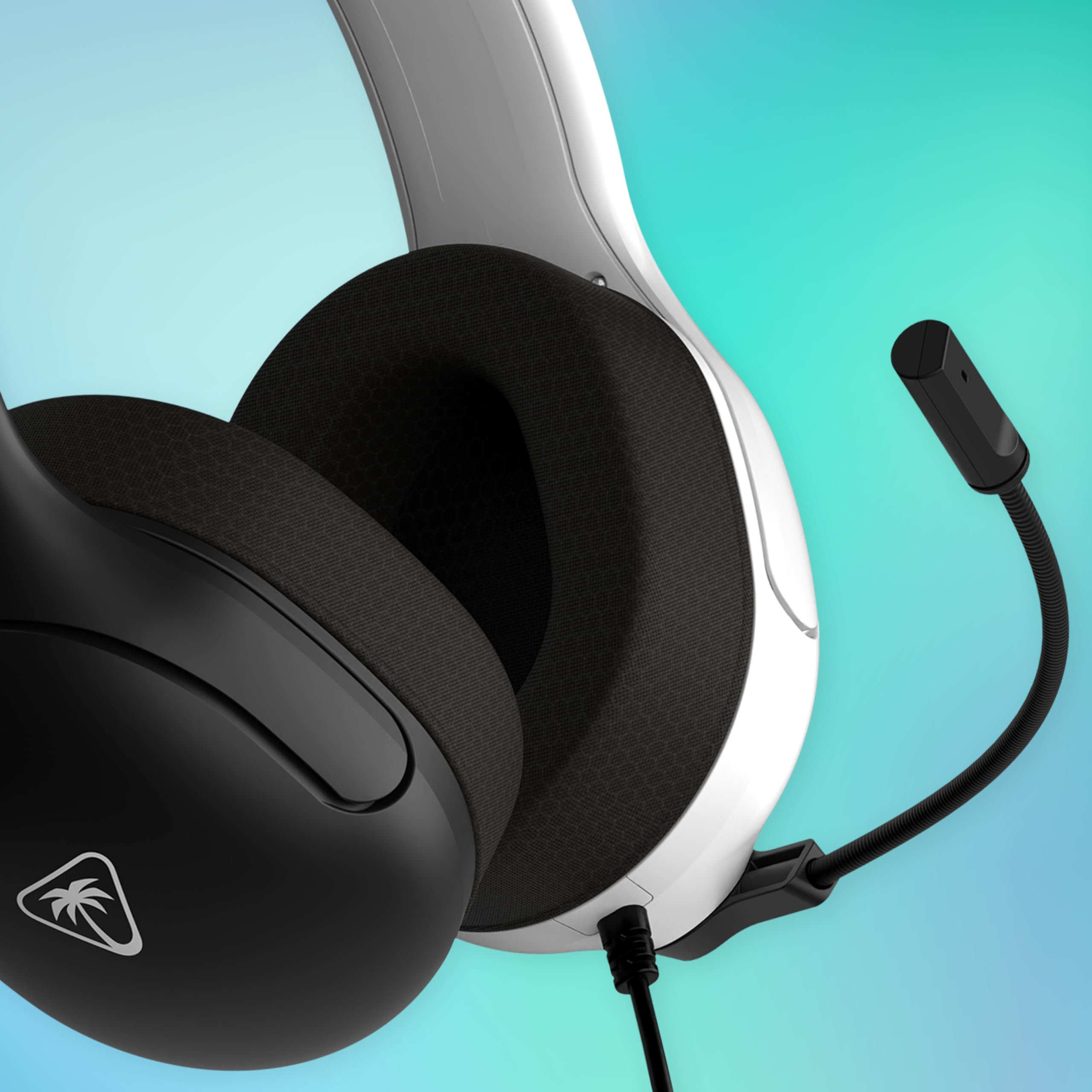Turtle Beach Airlite Fit Black and White Wired Gaming Headset for Nintendo Switch, 40mm Speakers, Flip-to-Mute Mic 6