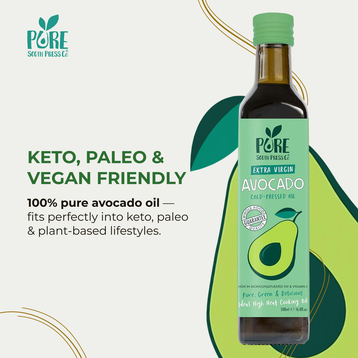 Pure South Press - Cold-Pressed Extra Virgin Avocado Oil 500ml