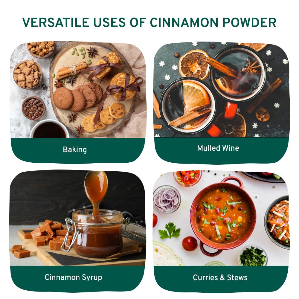 HANDPICK - Cinnamon Powder (200g/7oz) Non-GMO & Raw Ground Cinnamon in Resealable Pouch