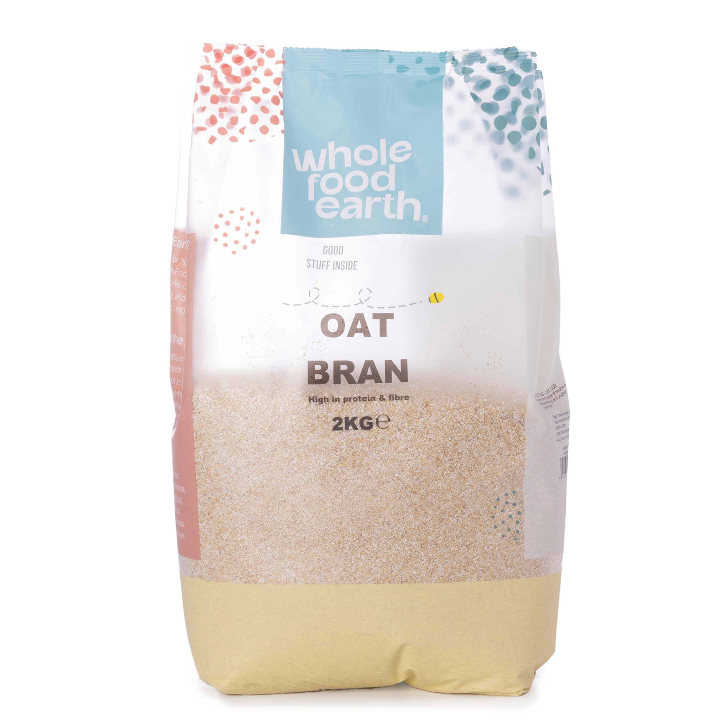 Wholefood Earth Stabilised Oat Bran - High Fibre Source | 2kg Pack 1