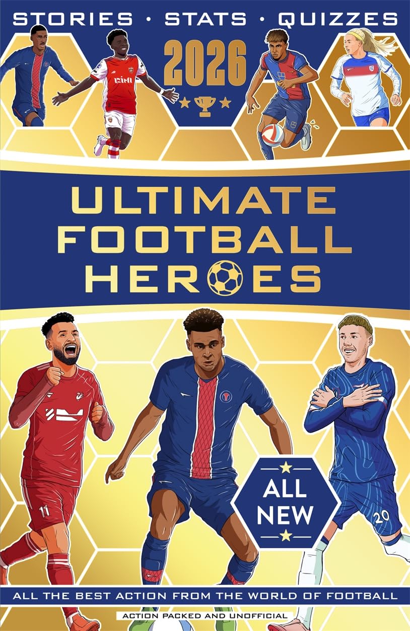 Dino Books Ultimate Football Heroes 2026 Reference Book | Paperback | English | Ages 8-12