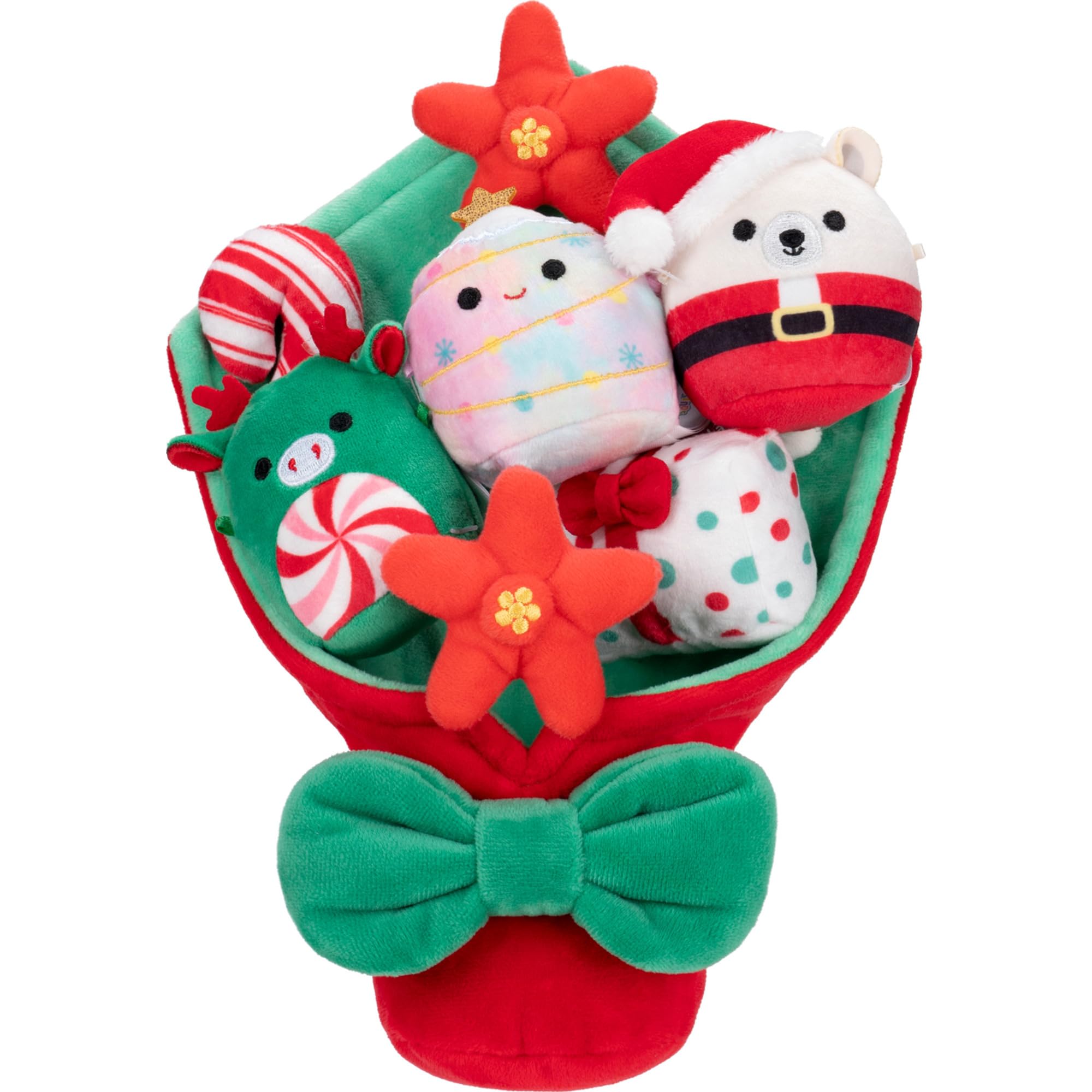 Squishmallows Micromallows Holiday Bouquet - 3 x 2.5-inch Plush, 9.5-inch Bouquet 1