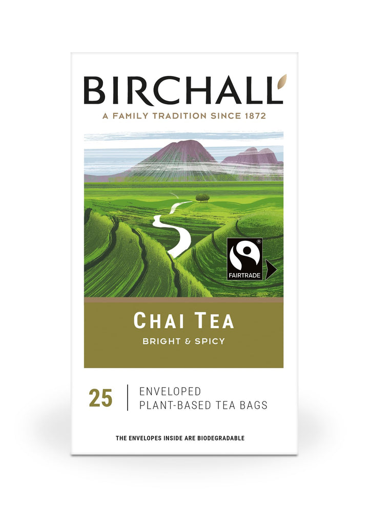 Birchall Sweet Spices Chai Tea Bags - Black Tea with Cinnamon, Cardamom & Ginger