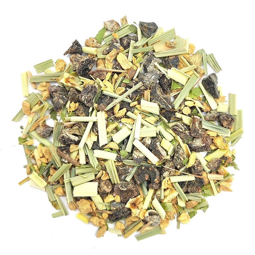 Tea People Lemon and Ginger Herbal Tea - 100g Caffeine-Free Loose Leaf Blend with Amla, Lemongrass & Ginger 7