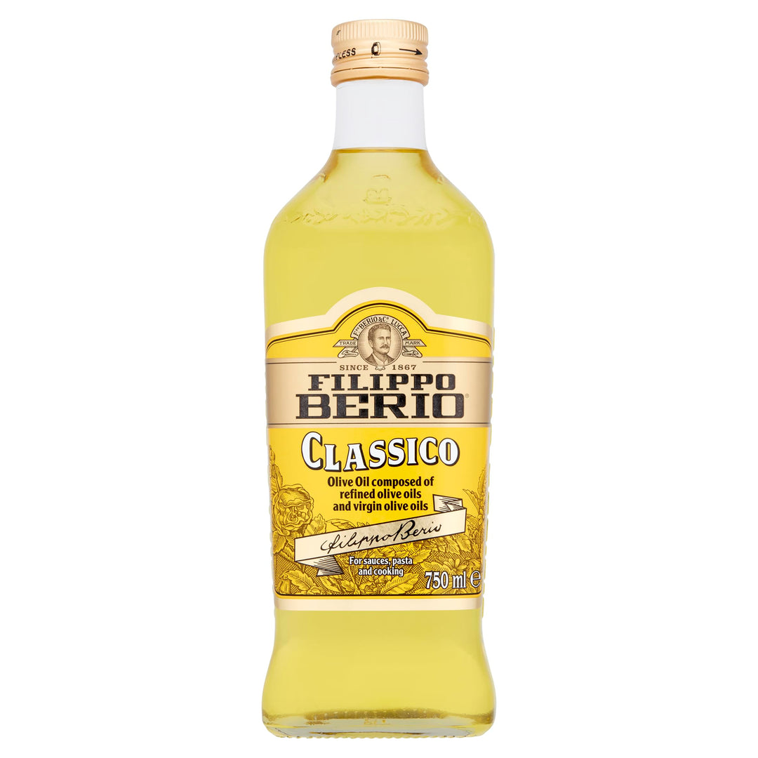 Filippo Berio Classico Olive Oil, Cold Pressed, 750ml Glass Bottle