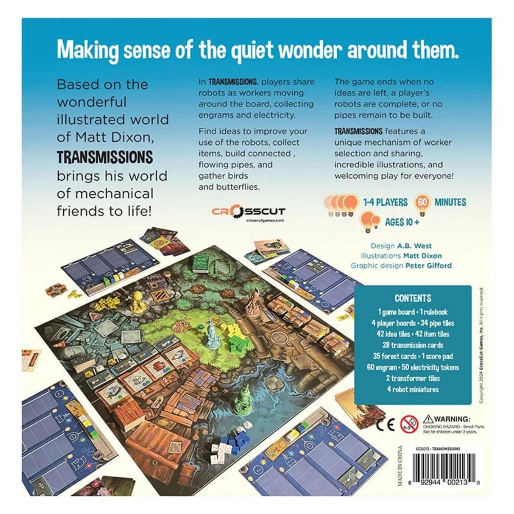 Crosscut Games Transmissions Board Game | Ages 10+ | 1-4 Players | 60 Min 3
